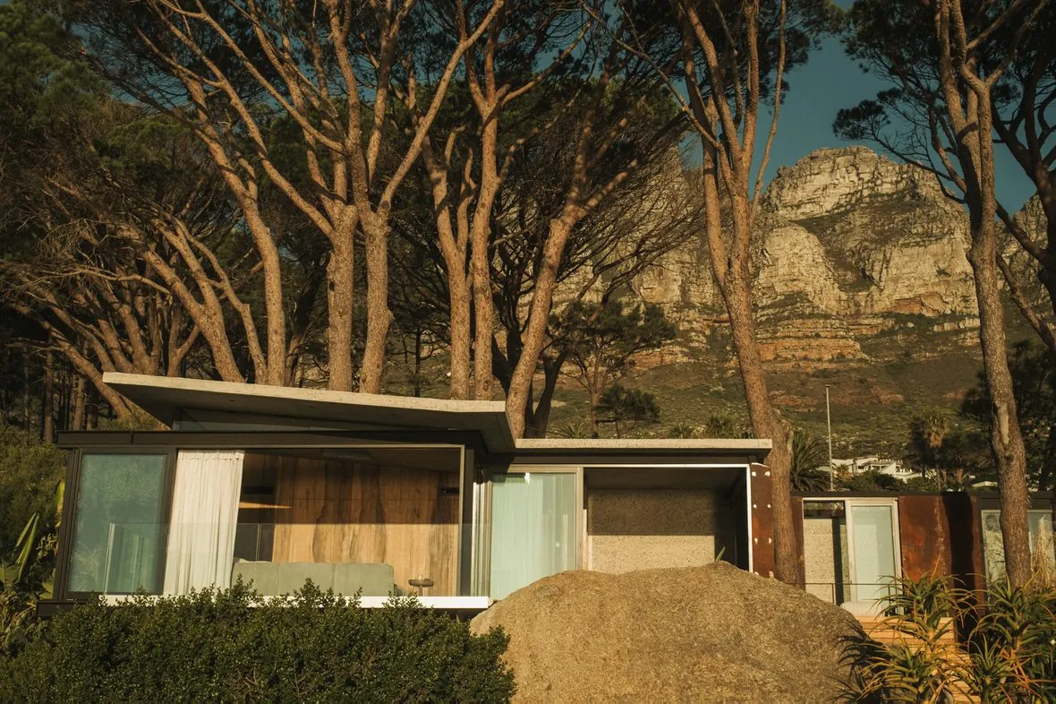 The house and the rock it was built around
