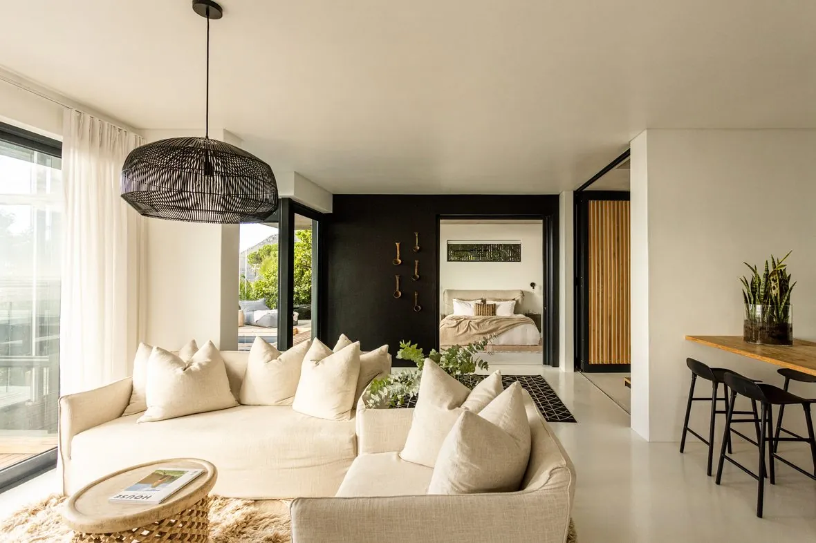 The guest living area