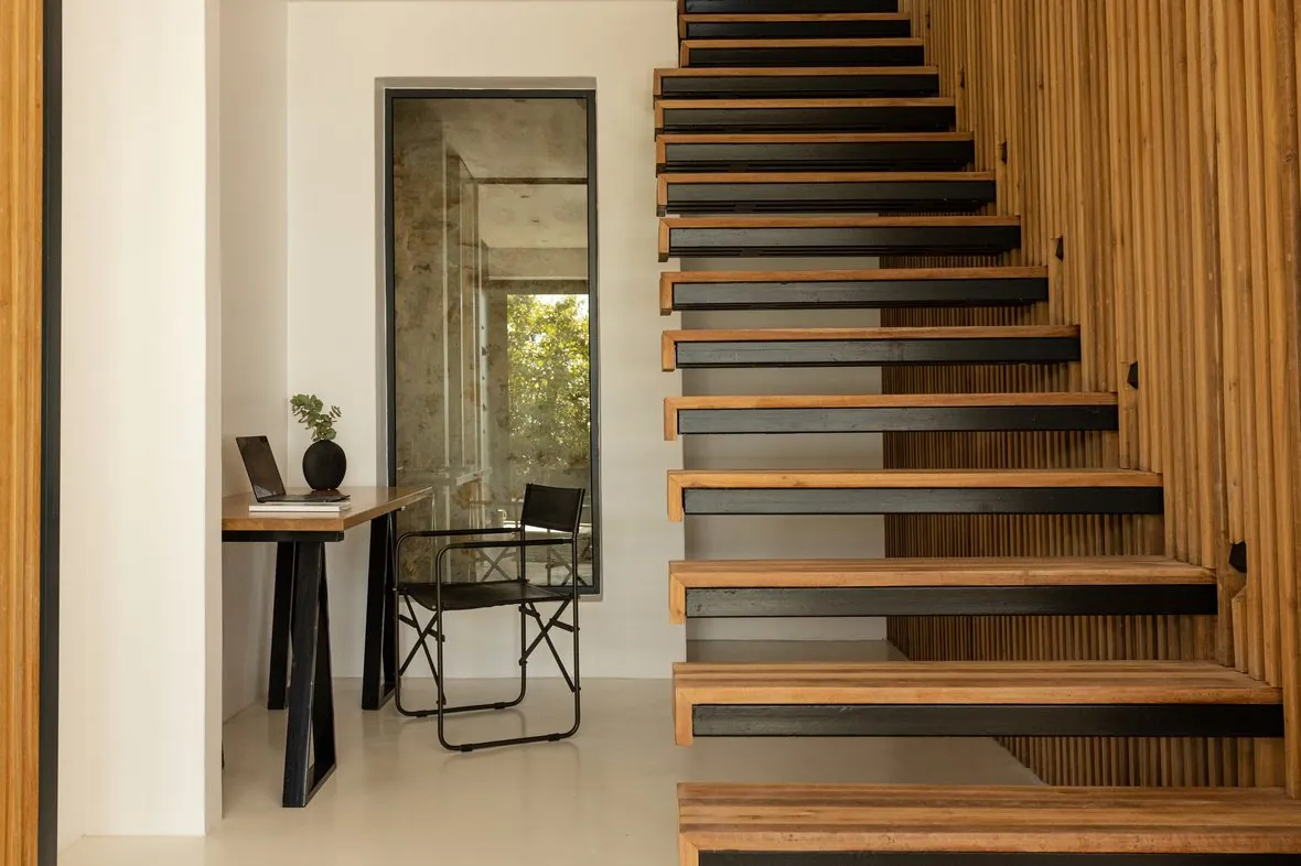 The desk under the stair