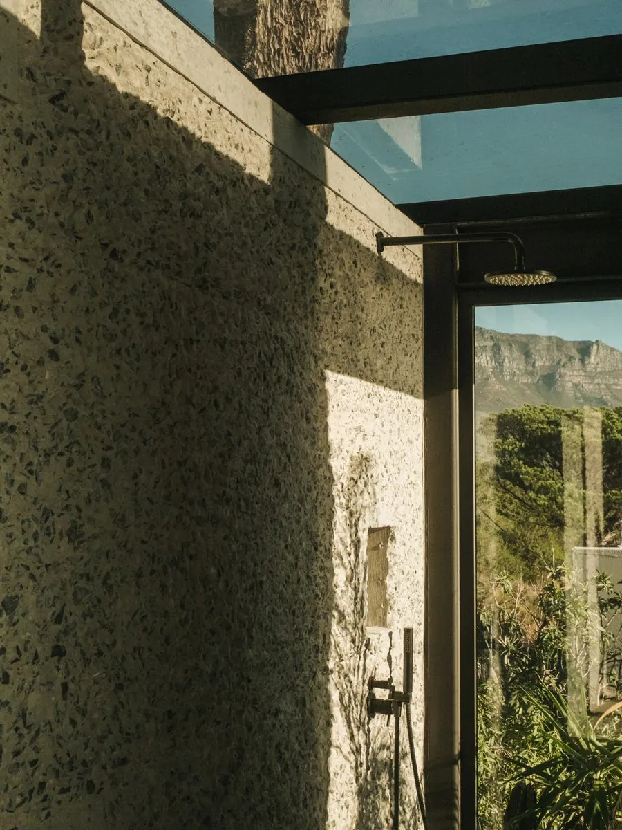 The rock comes through the wall