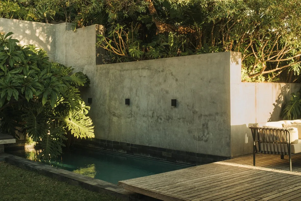 The garden and the pool
