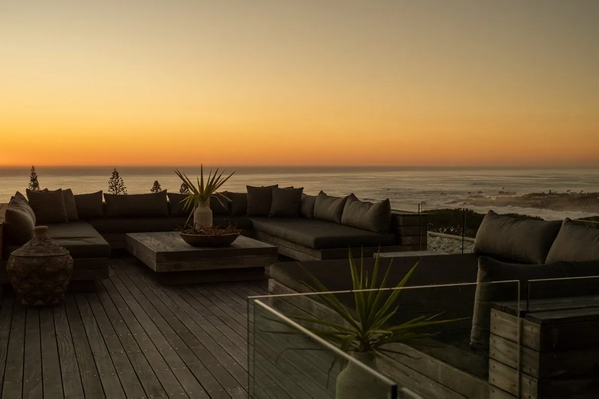 The rooftop at sunset